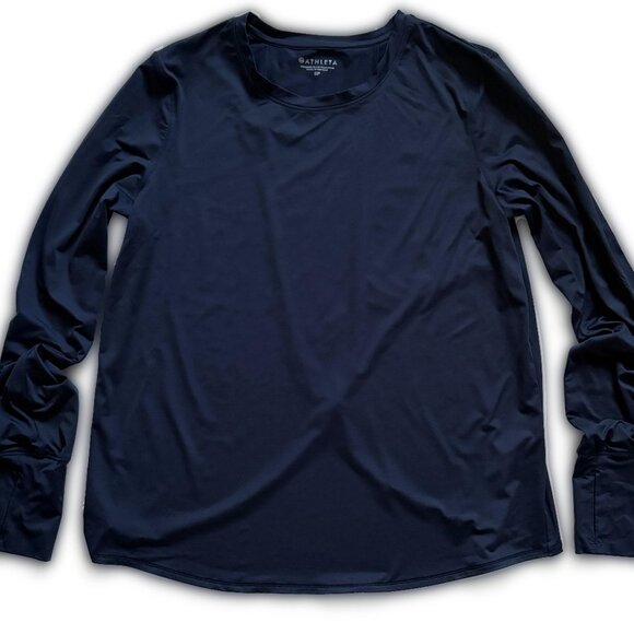 TWO Athleta Sunlover Tulip Back Tops NEW Deep Magenta and Navy Blue - Picture 9 of 16